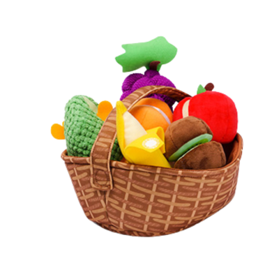 Cesta con Frutas en Tela