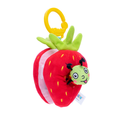 Fruta Colgante con Sonajero-Frutilla