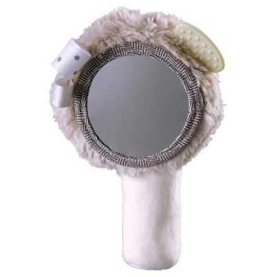 Espejo con Sonajero -Beige