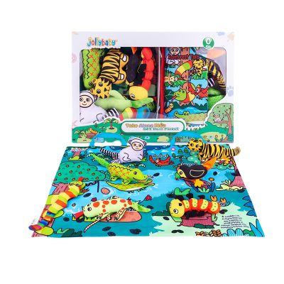 Set Alfombra con Animales y Libro 3D-Selva 