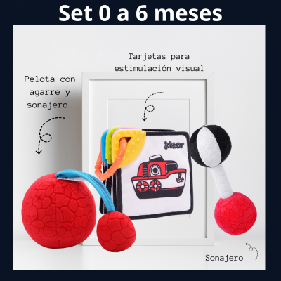 Set Tarjetas, Sonajero y Pelota