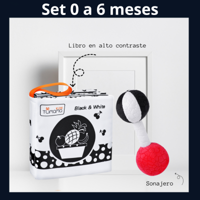 Set Libro Alto Contraste y Sonajero