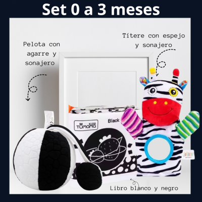 Set Pelota, Títere y Libro Blanco y Negro