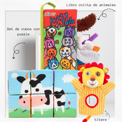 Set Cubos, Libro Colitas y Títere