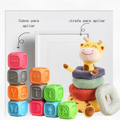 Set Jirafa para Apilar y Cubos