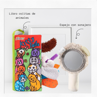 Set Libro Colitas y Espejo